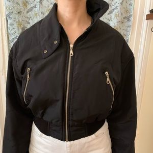 Beautiful DKNY black bomber jacket